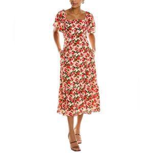 JULIA JORDAN
Floral Midi Dress In Pink